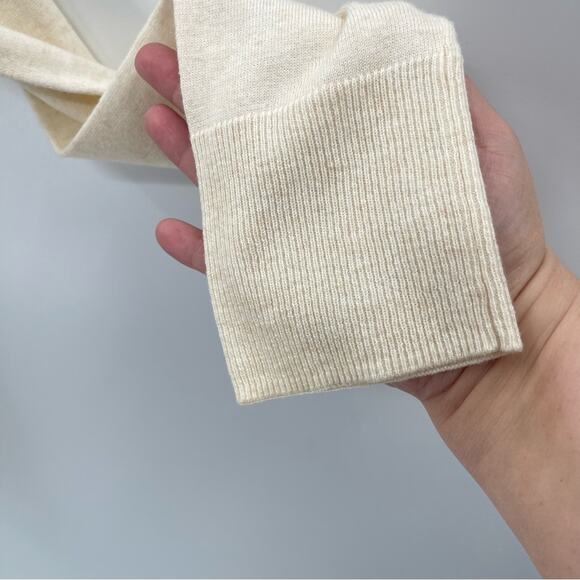 Toad&Co Merino Wool Gypsy Crewneck Sweater Cream Lightweight Organic Size Med - Picture 6 of 11